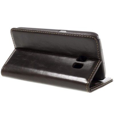 Samsung Galaxy S7 (G930) „CaseMe“ solīds atvēramais ādas brūns maciņš - maks / Vacins.lv