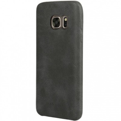 „USAMS“ Slim Leather Samsung Galaxy S7 G930F melns ādas apvalks / Vacins.lv