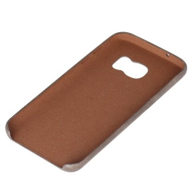 „USAMS“ Slim Leather Samsung Galaxy S7 G930F rudas odinis dėklas - nugarėlė / Priedai.lt