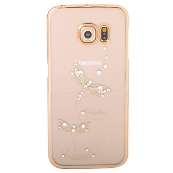 „Kingxbar" Dragonfly Swarovski dėklas - auksinis (Galaxy S6 Edge)