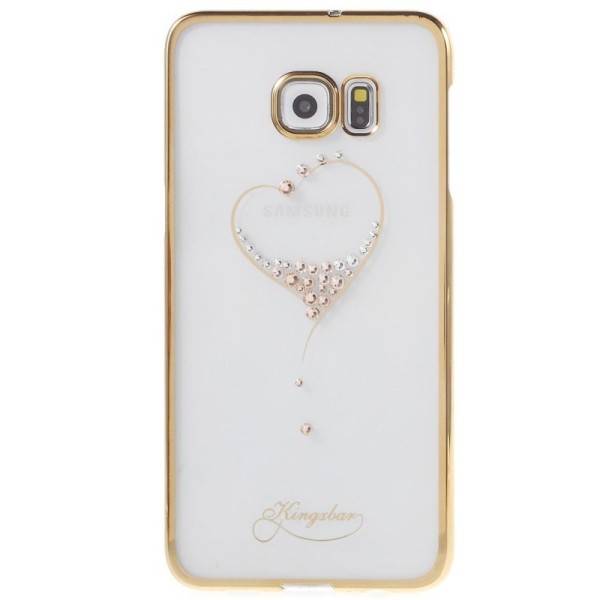 „Kingxbar“ Love Swarovski dėklas - auksinis (Galaxy S6 Edge+)