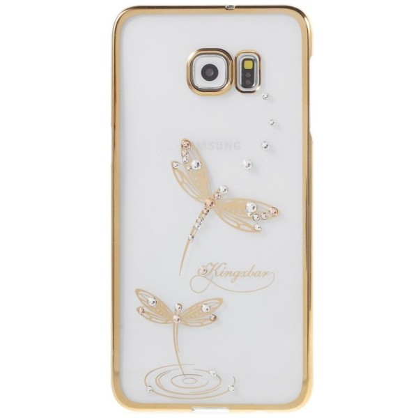 „Kingxbar“ Dragonfly Swarovski apvalks - zelta (Galaxy S6 Edge+)