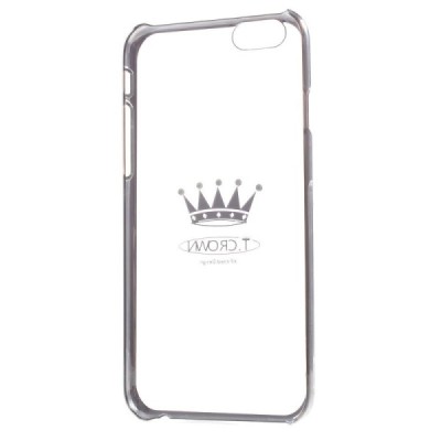 Apple iPhone 6S elegants X-Fitted Crystal Crown Swarovski dzidrs (caurspīdīgs) sudrabs plastmasas apvalks ar kristāliem / Vacins