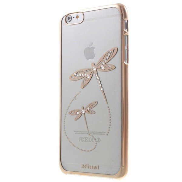 „X-Fitted“ Dragonfly Swarovski apvalks - zelta (iPhone 6 Plus / 6s Plus)