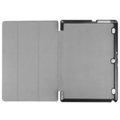 Lenovo Tab2 A10-30 10 atvēramais melns maciņš / Vacins.lv