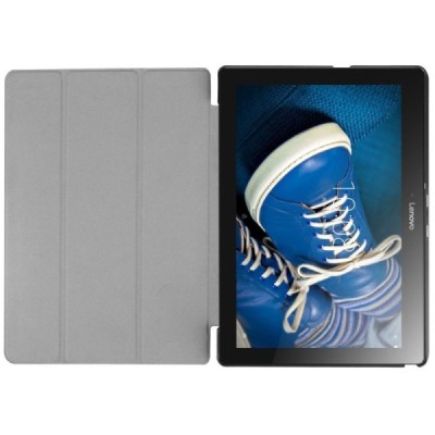 Lenovo Tab2 A10-30 10 atvēramais melns maciņš / Vacins.lv