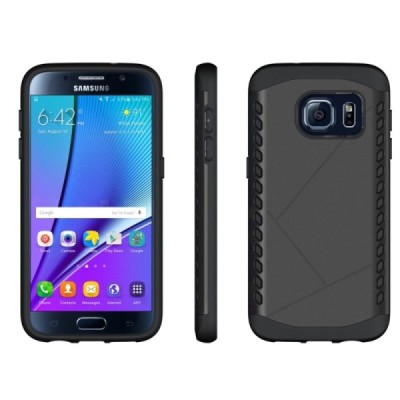 Samsung Galaxy S7 G930 pastiprinātas aizsardzības melns apvalks / Vacins.lv