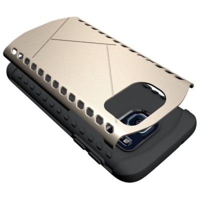 Samsung Galaxy S7 G930 pastiprinātas aizsardzības zelta apvalks / Vacins.lv