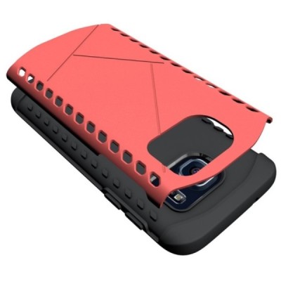 Samsung Galaxy S7 G930 pastiprinātas aizsardzības sarkans apvalks / Vacins.lv