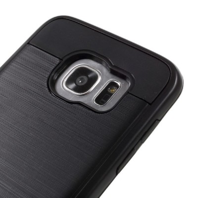 Samsung Galaxy S7 edge G935 pastiprinātas aizsardzības melns apvalks / Vacins.lv
