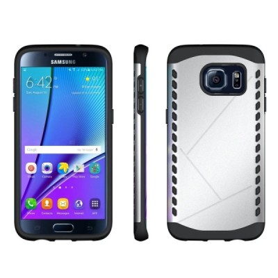 Samsung Galaxy S7 edge G935 pastiprinātas aizsardzības sudrabs apvalks / Vacins.lv