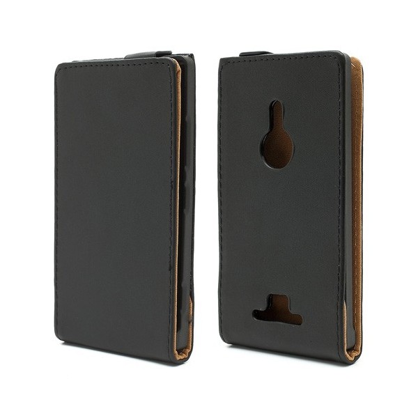 Klasikinis atverčiamas dėklas - juodas (Lumia 925)