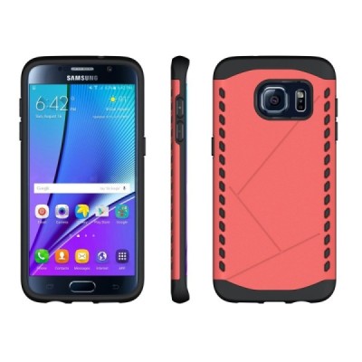 Samsung Galaxy S7 edge G935 pastiprinātas aizsardzības sarkans apvalks / Vacins.lv