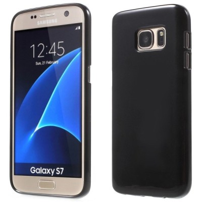 Samsung Galaxy S7 G930 kieto silikono TPU juodas dėklas - nugarėlė / Priedai.lt