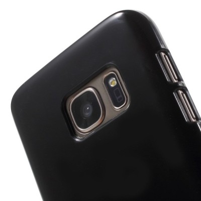 Samsung Galaxy S7 G930 kieto silikono TPU juodas dėklas - nugarėlė / Priedai.lt