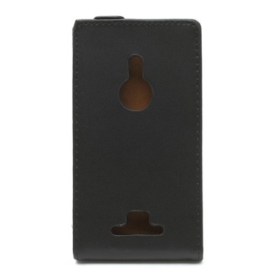 Klasikinis atverčiamas juodas Nokia Lumia 925 dėklas (dėkliukas) / Priedai.lt