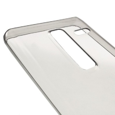 LG Zero (H650E) dzidrs (caurspīdīgs), pelēks cieta silikona TPU pasaulē planākais apvalks / Vacins.lv