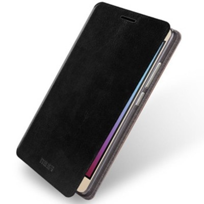 Huawei Honor 5X „Mofi“ Rui sērijas melns ādas atvērams maciņš / Vacins.lv