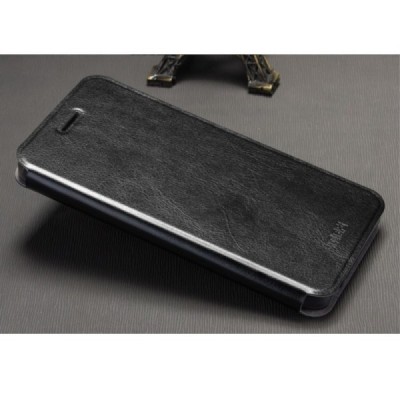 Huawei Honor 5X „Mofi“ Rui sērijas melns ādas atvērams maciņš / Vacins.lv