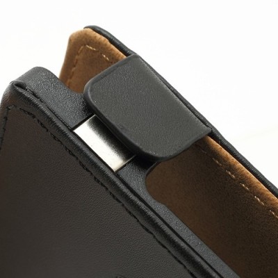 Klasikinis atverčiamas juodas Nokia Lumia 925 dėklas (dėkliukas) / Priedai.lt