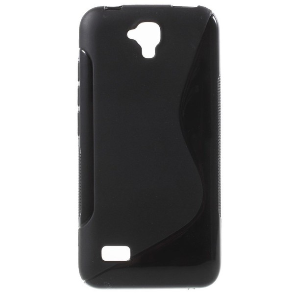 Cieta silikona (TPU) apvalks - melns (Y5)