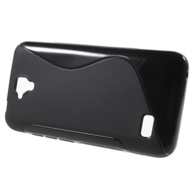 Huawei Y5 (Y560) cieta silikona (TPU) melns apvalks / vacins.lv