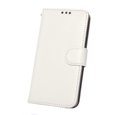 Samsung Galaxy A5 2016 (A510F) atvēramais ādas balts maciņš (maks) / Vacins.lv