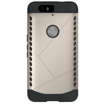 Sustiprintos apsaugos Samsung Huawei Nexus 6P auksinis kieto silikono (TPU) ir plastiko dėklas / Priedai.lt