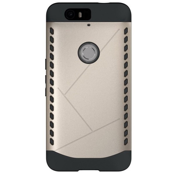 Sustiprintos apsaugos dėklas - auksinis (Nexus 6P)