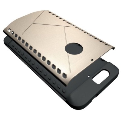 Sustiprintos apsaugos Samsung Huawei Nexus 6P auksinis kieto silikono (TPU) ir plastiko dėklas / Priedai.lt