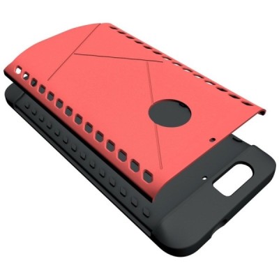 Sustiprintos apsaugos Samsung Huawei Nexus 6P raudonas kieto silikono (TPU) ir plastiko dėklas / Priedai.lt