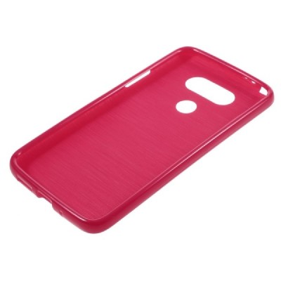 LG G5 (H850) kieto silikono TPU raudonas dėklas - nugarėlė / Priedai.lt