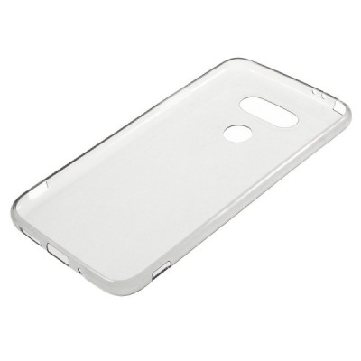 LG G5 (H850) dzidrs (caurspīdīgs) cieta silikona TPU pasaulē planākais pelēks apvalks / Vacins.lv