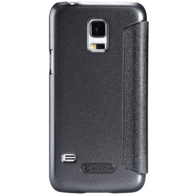Samsung Galaxy S5 mini G800 pilkas odinis atverčiamas Nillkin Sparkle dėklas / Priedai.lt