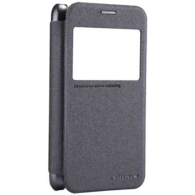 Samsung Galaxy S5 mini G800 pilkas odinis atverčiamas Nillkin Sparkle dėklas / Priedai.lt