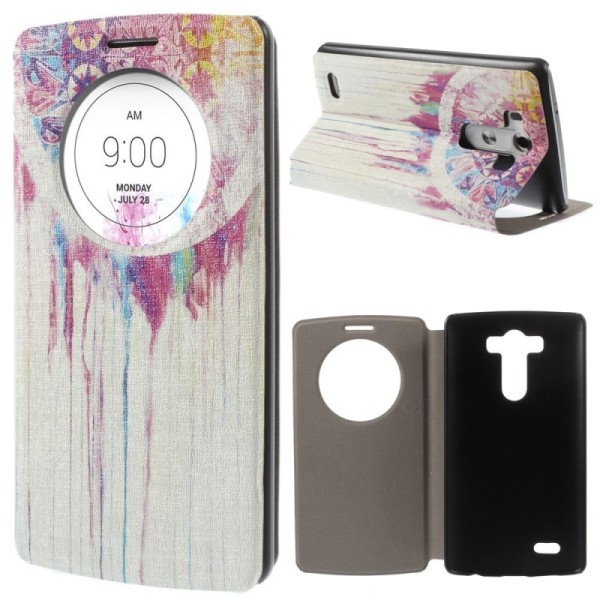 Atvēramais rakstains maciņš - balts (G3)