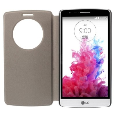 Atvēramais LG G3 rakstains maciņš - balts / Vacins.lv