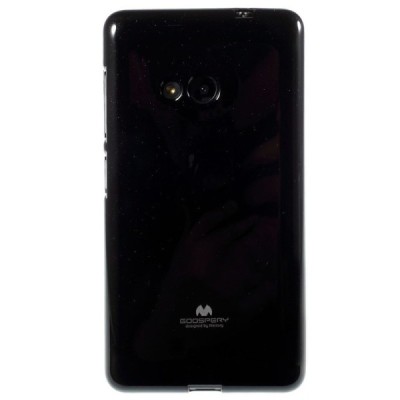 Microsoft Lumia 535 juodas Mercury kieto silikono (TPU) dėklas / Priedai.lt