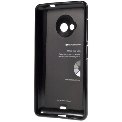 Microsoft Lumia 535 juodas Mercury kieto silikono (TPU) dėklas / Priedai.lt