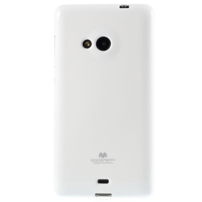 Microsoft Lumia 535 baltas Mercury kieto silikono (TPU) dėklas / Priedai.lt