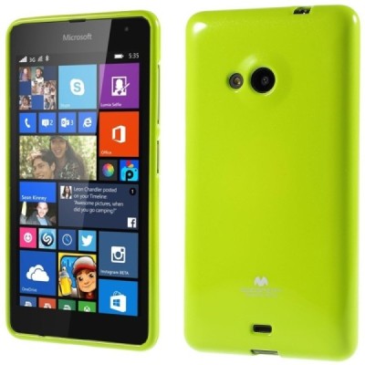 Microsoft Lumia 535 žalias Mercury kieto silikono (TPU) dėklas / Priedai.lt
