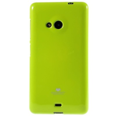 Microsoft Lumia 535 Mercury zaļš cieta silikona (TPU) apvalks / Vacins.lv
