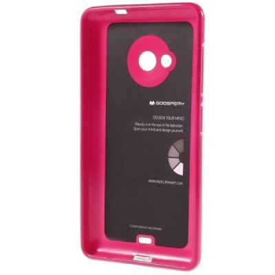 Microsoft Lumia 535 tamsiai rožinis Mercury kieto silikono (TPU) dėklas / Priedai.lt