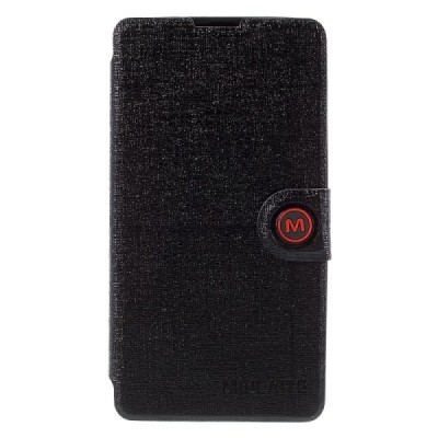 „Meilate“ atverčiamas juodas Microsoft Lumia 535 dėklas (Dėkliukas) / Priedai.lt