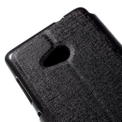 „Meilate“ atverčiamas juodas Microsoft Lumia 535 dėklas (Dėkliukas) / Priedai.lt