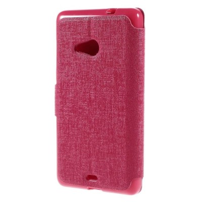 „Meilate“ atverčiamas rožinis Microsoft Lumia 535 dėklas (Dėkliukas) / Priedai.lt