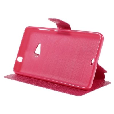 „Meilate“ atverčiamas rožinis Microsoft Lumia 535 dėklas (Dėkliukas) / Priedai.lt