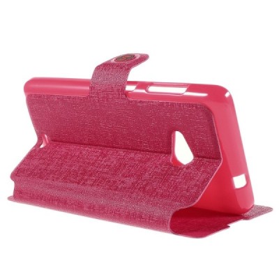 „Meilate“ atverčiamas rožinis Microsoft Lumia 535 dėklas (Dėkliukas) / Priedai.lt