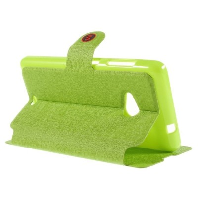 „Meilate“ atverčiamas žalias Microsoft Lumia 535 dėklas (Dėkliukas) / Priedai.lt