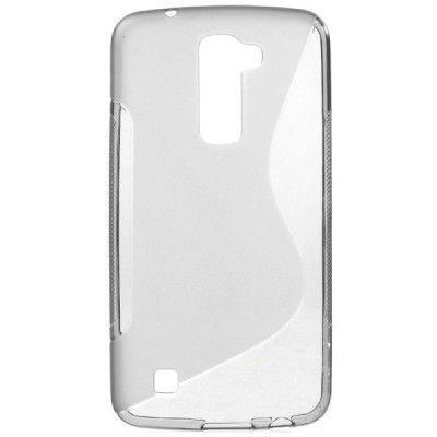 LG K10 (K420N) cieta silikona (TPU) dzidrs (pelēks) un matēts apvalks / Vacins.lv